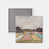 Vincent van Gogh - Flower Beds in Nederland Magneet (Voorkant / Achterkant)