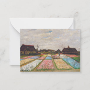 Vincent van Gogh - Flower Beds in Nederland Notitiekaartje
