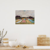 Vincent van Gogh - Flower Beds in Nederland Poster (Keuken)