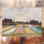 Vincent van Gogh - Flower Beds in Nederland Raamsticker (Vel 2)