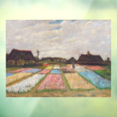 Vincent van Gogh - Flower Beds in Nederland Raamsticker (Vel 3)