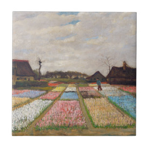 Vincent van Gogh - Flower Beds in Nederland Tegeltje