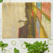 Vincent van Gogh Flower Beds in Nederland Theedoek (Gevouwen)