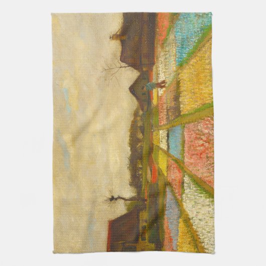 Vincent van Gogh Flower Beds in Nederland Theedoek (Verticaal)