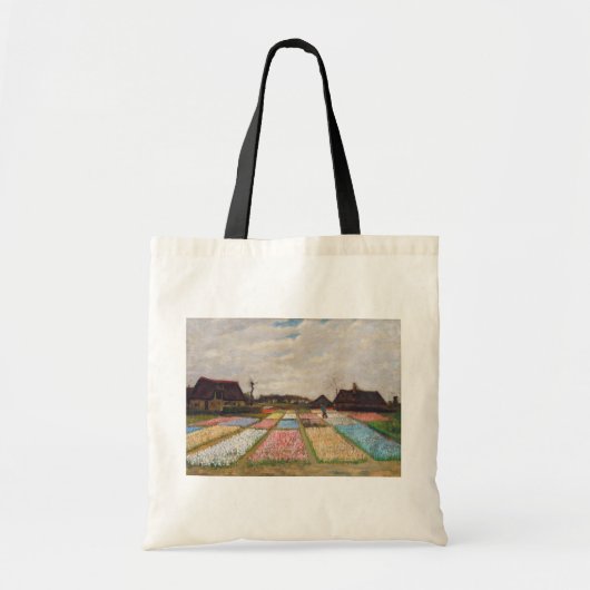 Vincent van Gogh - Flower Beds in Nederland Tote Bag (Voorkant)