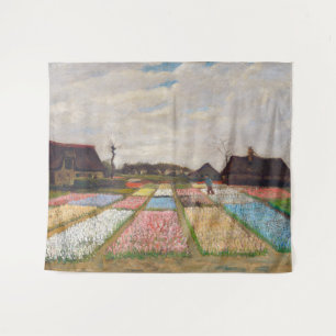 Vincent van Gogh - Flower Beds in Nederland Wandkleed