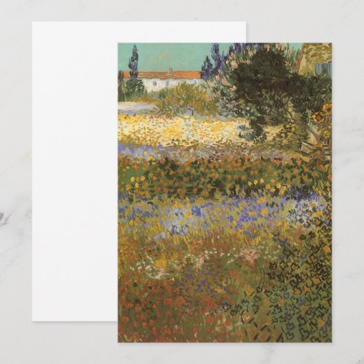 Vincent van Gogh - Flowering Garden (Voorkant / Achterkant)