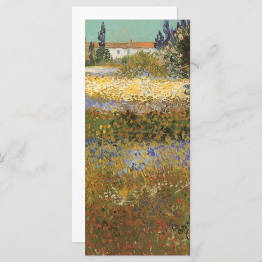 Vincent van Gogh - Flowering Garden (Voorkant / Achterkant)