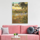 Vincent van Gogh - Flowering Garden Canvas Afdruk (Insitu (Woonkamer))