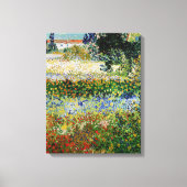 Vincent van Gogh - Flowering Garden Canvas Afdruk (Voorkant)