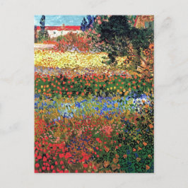 Vincent Van Gogh - Flowering Garden Fine Art Briefkaart