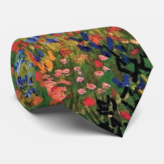 Vincent Van Gogh - Flowering Garden Fine Art Stropdas (Opgerold)