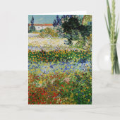 Vincent van Gogh - Flowering Garden Kaart (Voorkant)