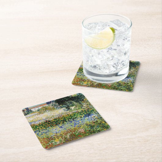 Vincent van Gogh - Flowering Garden Kartonnen Onderzetters (Insitu)