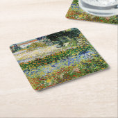 Vincent van Gogh - Flowering Garden Kartonnen Onderzetters (Schuin)