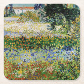 Vincent van Gogh - Flowering Garden Kartonnen Onderzetters (Voorkant)