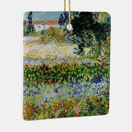 Vincent van Gogh - Flowering Garden Keramisch Ornament (Rechts)