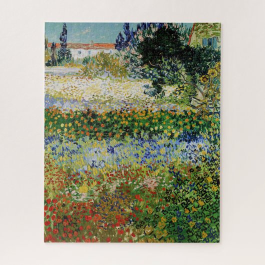Vincent van Gogh - Flowering Garden Legpuzzel (Verticaal)