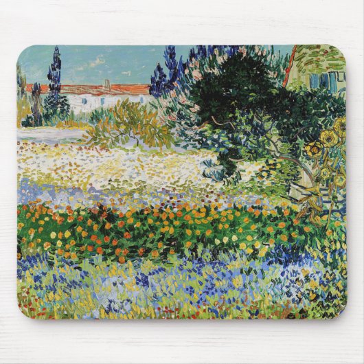 Vincent van Gogh - Flowering Garden Muismat (Voorkant)