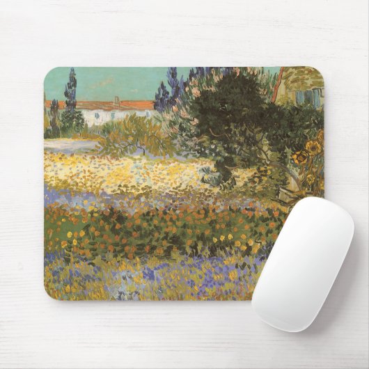 Vincent van Gogh - Flowering Garden Muismat (Met muis)