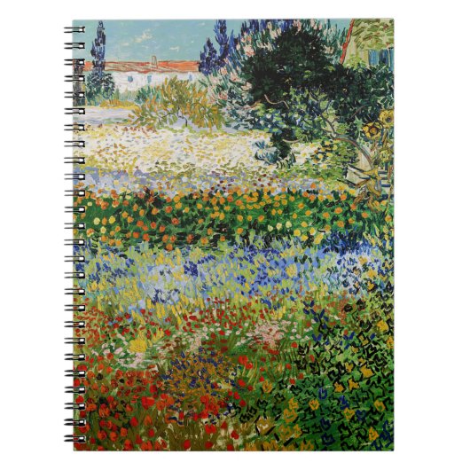 Vincent van Gogh - Flowering Garden Notitieboek (Voorkant)