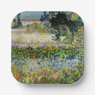 Vincent van Gogh - Flowering Garden Papieren Bordje