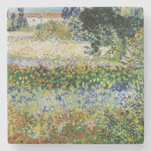 Vincent van Gogh - Flowering Garden Stenen Onderzetter