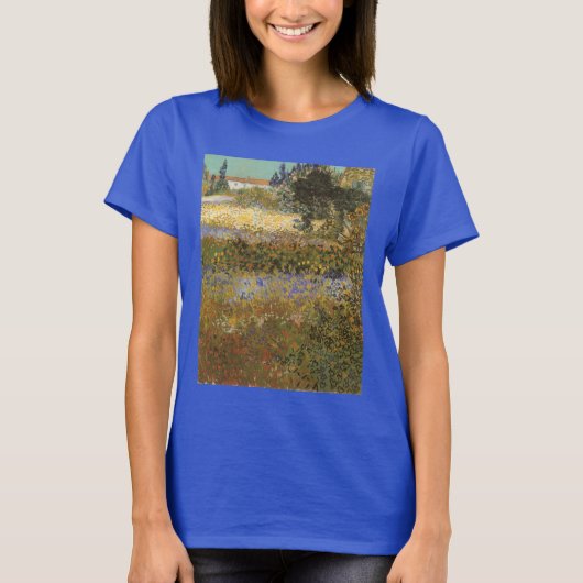 Vincent van Gogh - Flowering Garden T-shirt (Voorkant)