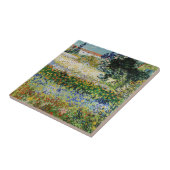 Vincent van Gogh - Flowering Garden Tegeltje (Zijkant)