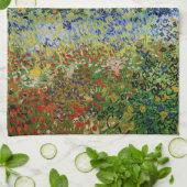 Vincent van Gogh - Flowering Garden Theedoek (Gevouwen)