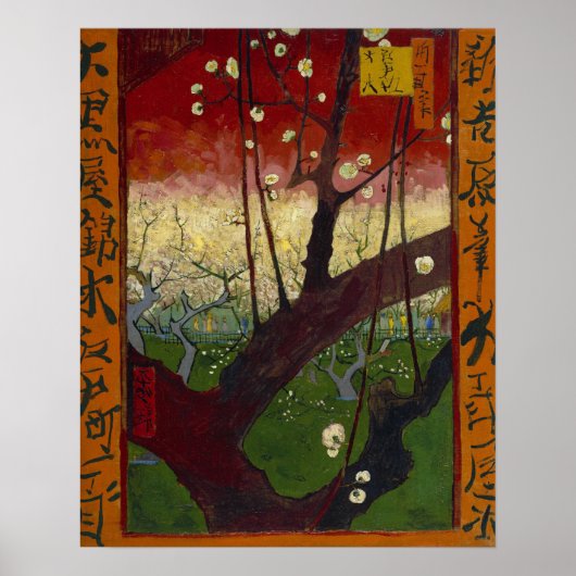 Vincent van Gogh Flowering Plum Orchard Gallery Poster (Voorkant)