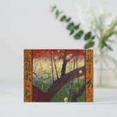 Vincent Van Gogh Flowering Plum Tree Art Briefkaart (Staand voorkant)