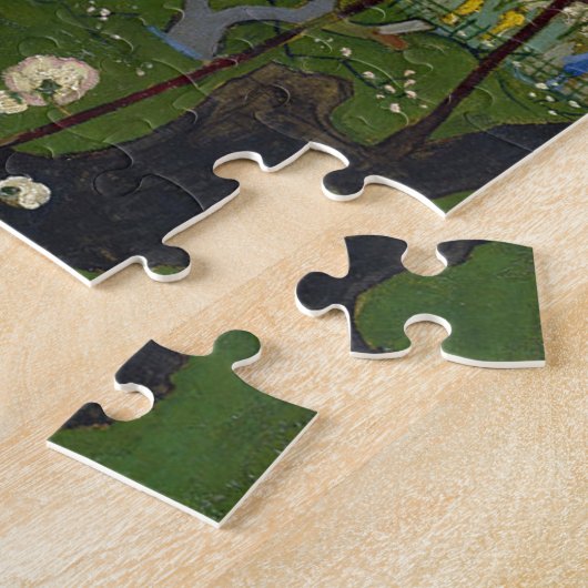 Vincent Van Gogh Flowering Plum Tree Art Legpuzzel (Zijkant)