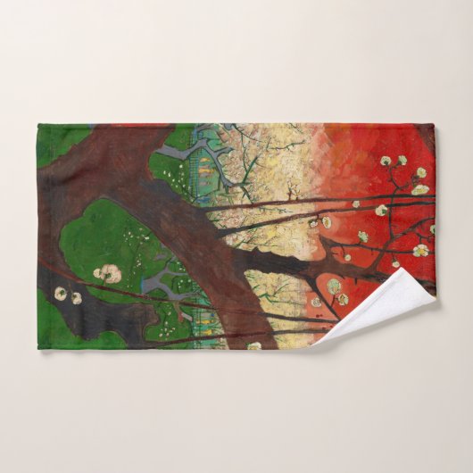 Vincent van Gogh - Flowering Plum Tree Bad Handdoek (Handdoek)