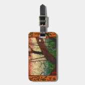 Vincent van Gogh - Flowering Plum Tree Bagagelabel (Voorkant verticaal)