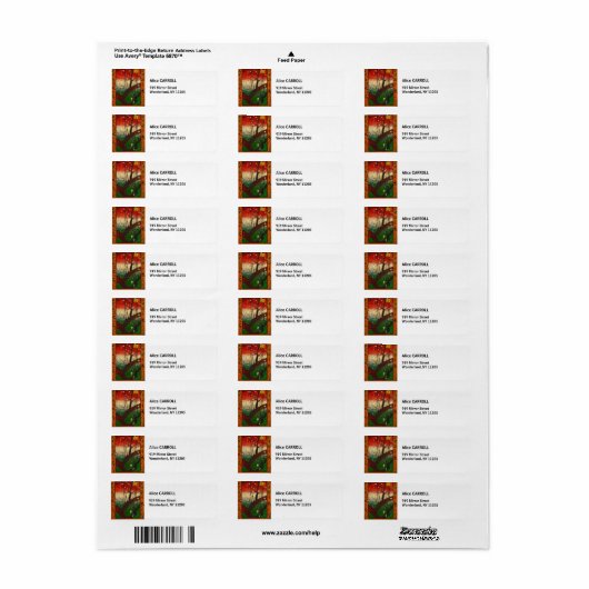 Vincent van Gogh - Flowering Plum Tree Etiket (Full Sheet)