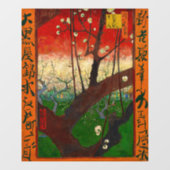 Vincent van Gogh - Flowering Plum Tree Raamsticker (Vel)