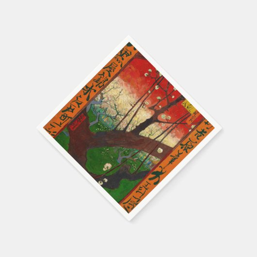 Vincent van Gogh - Flowering Plum Tree Servet (Hoek)
