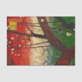 Vincent van Gogh - Flowering Plum Tree Tissuepapier (Voorkant)