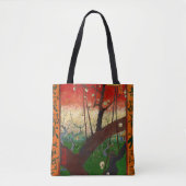 Vincent van Gogh - Flowering Plum Tree Tote Bag (Voorkant)