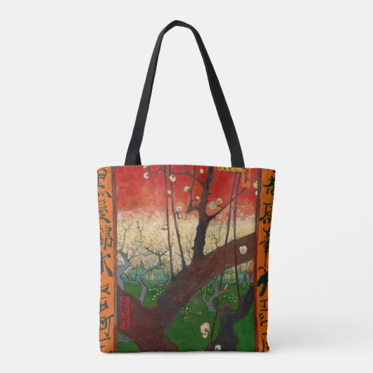 Vincent van Gogh - Flowering Plum Tree Tote Bag (Achterkant)
