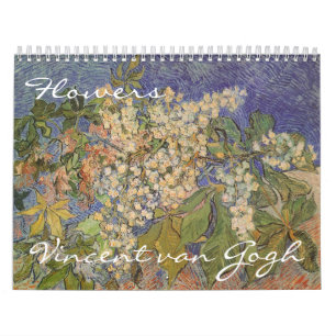 Vincent van Gogh Flowers, Post Impressionism Art Kalender