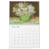 Vincent van Gogh Flowers, Post Impressionism Art Kalender (Jan 2026)