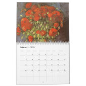 Vincent van Gogh Flowers, Post Impressionism Art Kalender (Feb 2026)