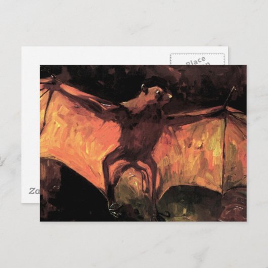 Vincent Van Gogh - Flying Fox - Halloween Fine Art Briefkaart (Voorkant / Achterkant)