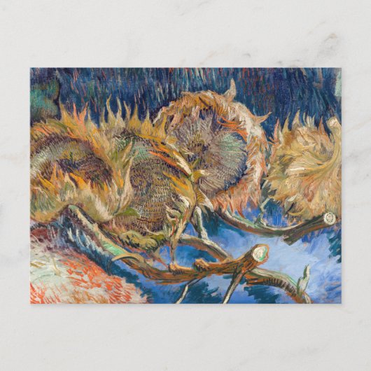 Vincent van Gogh - Four Cut Sunflower Briefkaart (Voorkant)
