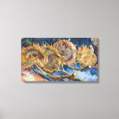 Vincent van Gogh - Four Cut Sunflower Canvas Afdruk (Voorkant)