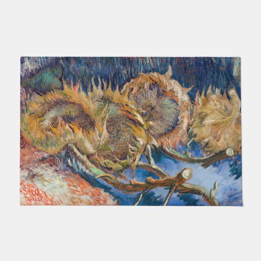 Vincent van Gogh - Four Cut Sunflower Deurmat (Voorkant)