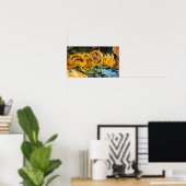 Vincent Van Gogh - Four Cut Sunflower Fine Art Poster (Thuiskantoor)
