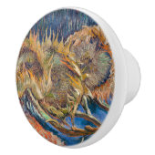 Vincent van Gogh - Four Cut Sunflower Keramische Knop (Rechts)